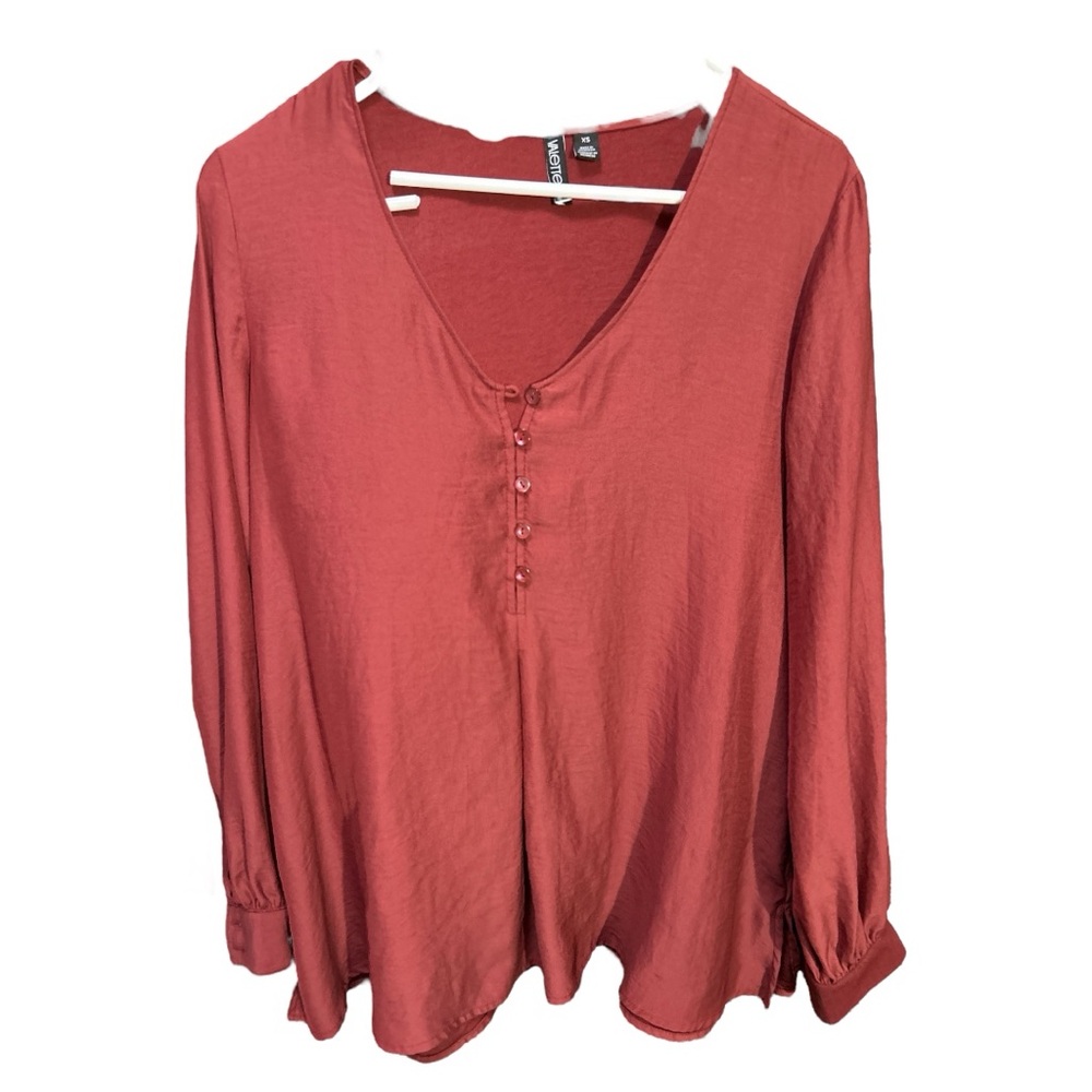 Valette Pink Long Sleeve Relaxed Blouse